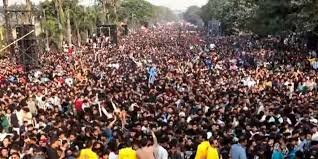 লাখো ছাত্র-জনতায় পরিপূর্ণ মানিক মিয়া অ্যাভিনিউ