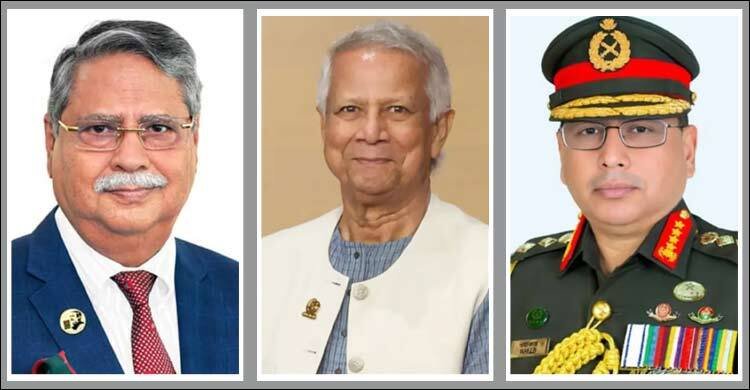 রাষ্ট্রপতি ও প্রধান উপদেষ্টার সঙ্গে সেনাপ্রধানের সাক্ষাৎ