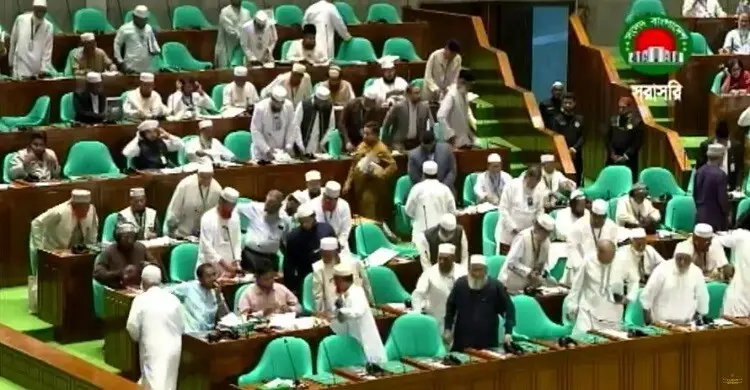 সংসদ থেকে জামায়াত-এনসিপির ওয়াকআউট