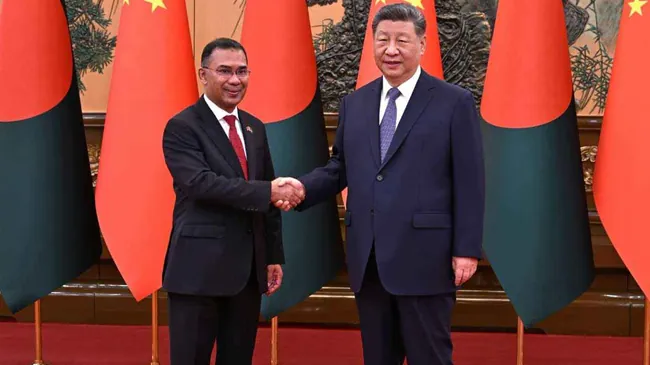 চীনের প্রেসিডেন্টের সঙ্গে প্রধানমন্ত্রীর বৈঠক